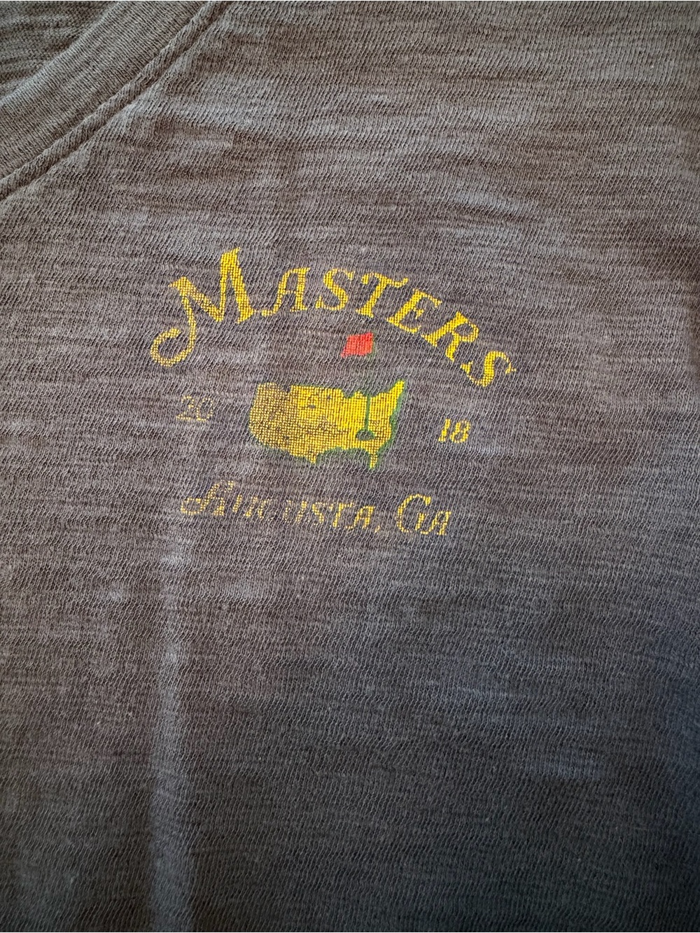 47 Masters Logo V Neck Women’s - Gray & Yellow
